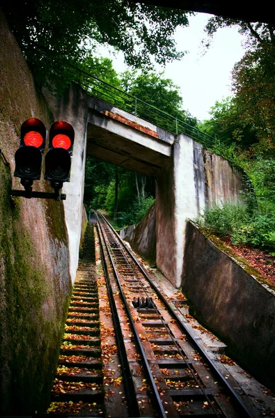 Funicular railway. Karlovy Vary — Stock Photo, Image