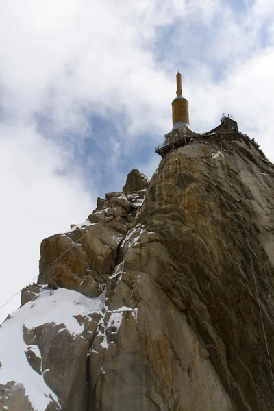 Pico de montaña Aiguille Du Midi —  Fotos de Stock