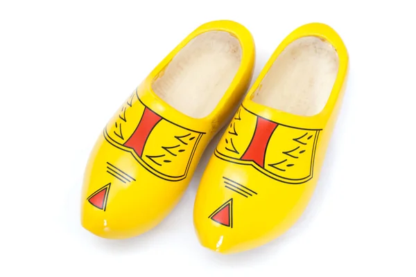 Pair of wooden shoes - klompen Royalty Free Stock Photos