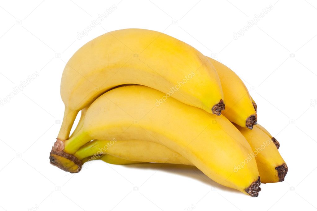 Bunch of bananas. Isolated