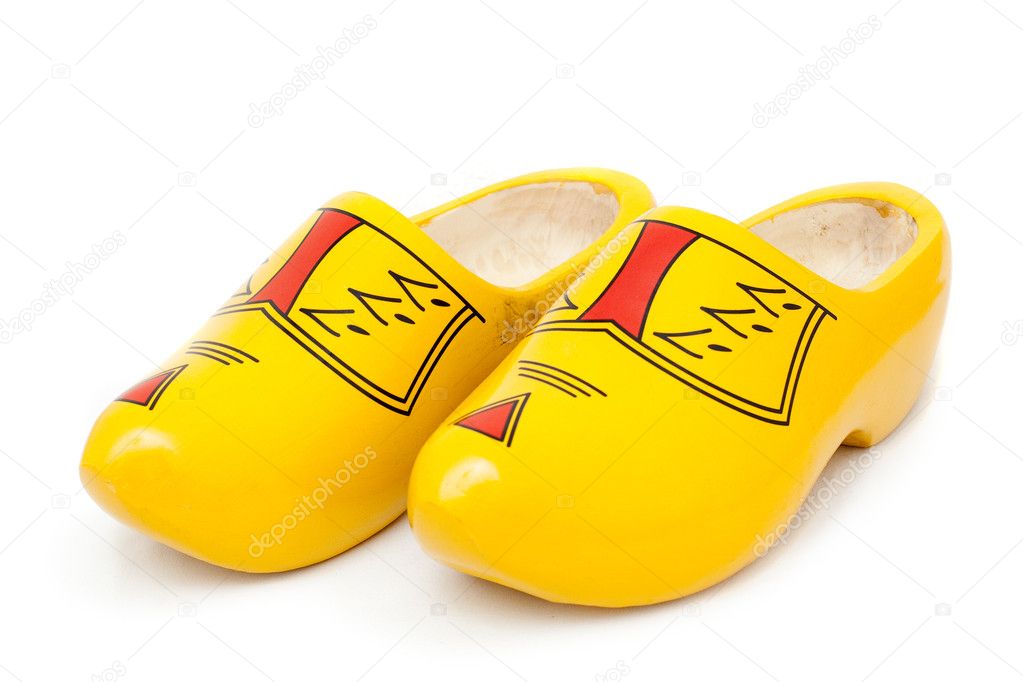 Pair of wooden shoes - klompen
