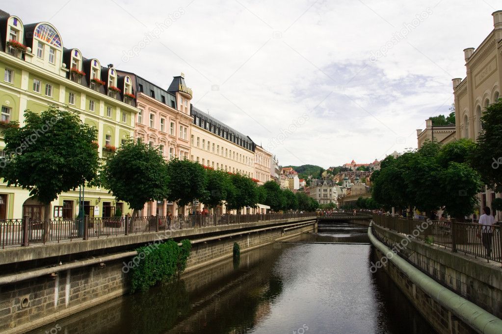 Karlovy Vary. Water canal