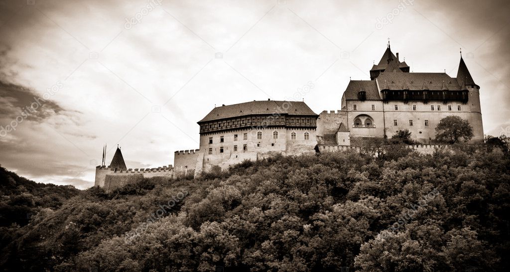 Old castle on the hill