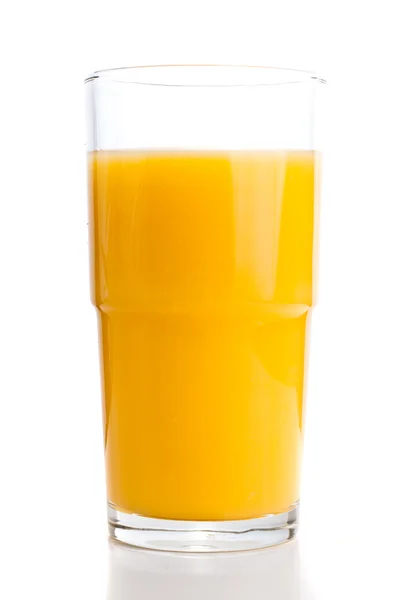 Vidro de suco de laranja. — Fotografia de Stock
