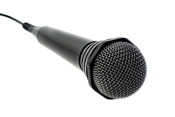 Stock image Black microphone. Isolated