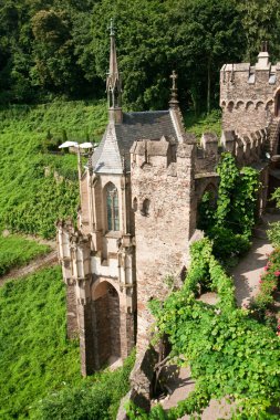 Chapel of an old castle clipart