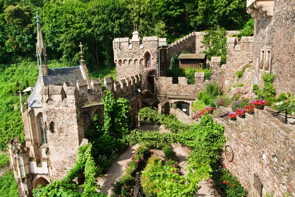 Inner yard of old castle — Stock Photo, Image