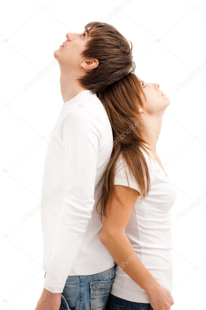 Young couple standing