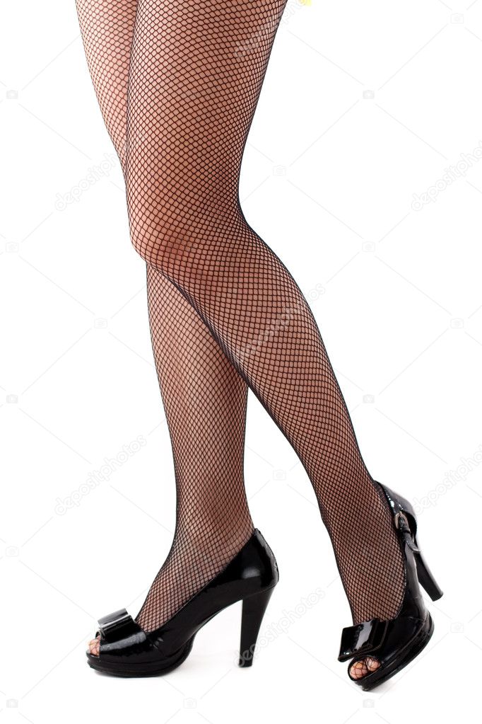 Beautiful woman legs in stockings