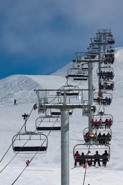 Ascend on chairlift — Stock Photo, Image