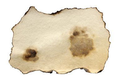 Burnt paper clipart