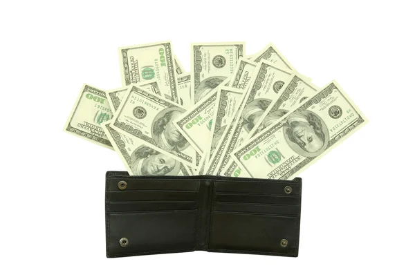 Χρήματα στο πορτοφόλι — Φωτογραφία Αρχείου