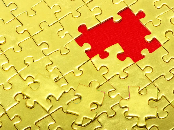 Gold puzzle — Stok fotoğraf