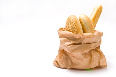 Bread on the white background clipart