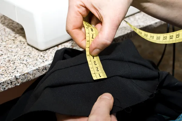 Tailor making measurements — Stock Photo, Image
