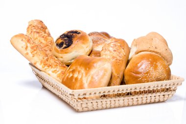 Assortment of baked bread clipart