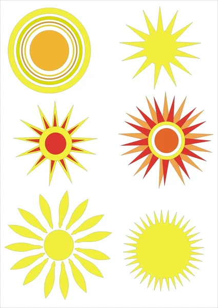Sol. Elementos para design — Fotografia de Stock