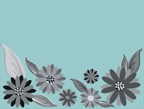 Cartão floral — Fotografia de Stock