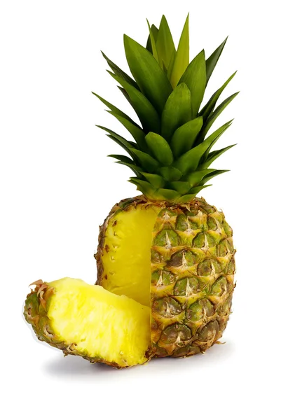 Ananas, bílé pozadí — Stock fotografie