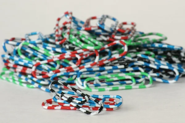 Color Paper Clips — Stock Photo, Image