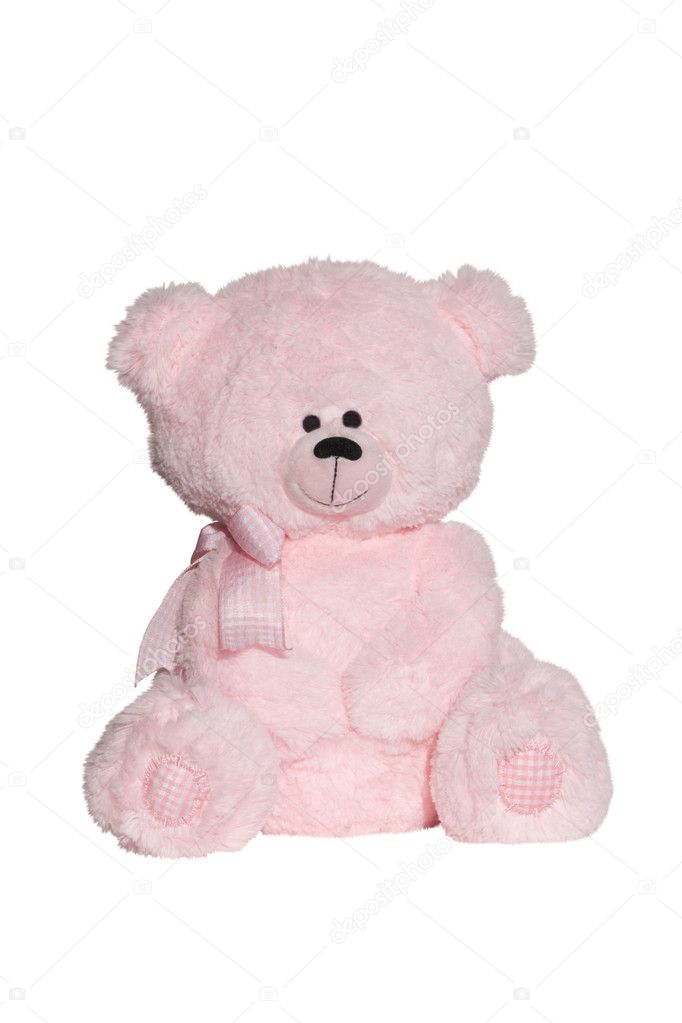 pink bear head