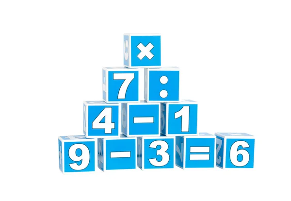 stock image Cubes with numbers