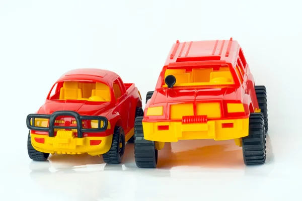 Zwei Spielzeugautos — Stockfoto