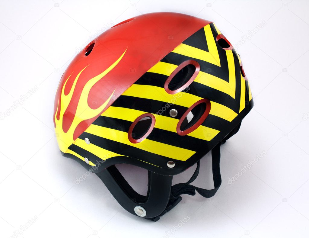 Crash helmet.