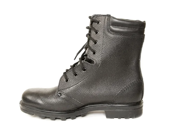 Black army boot — Stock Photo, Image