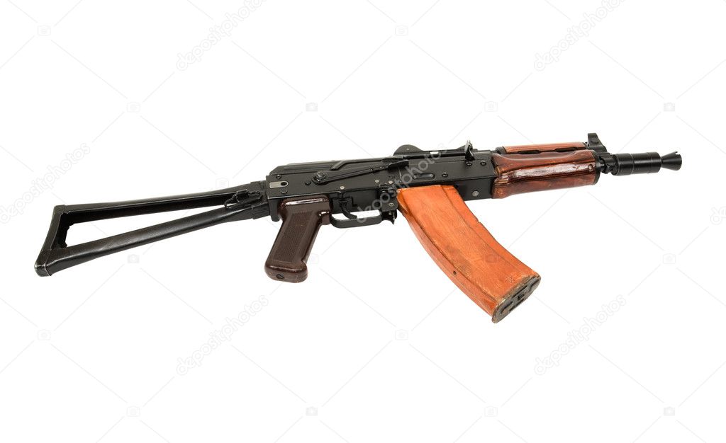 Russian machine gun AKS-74U