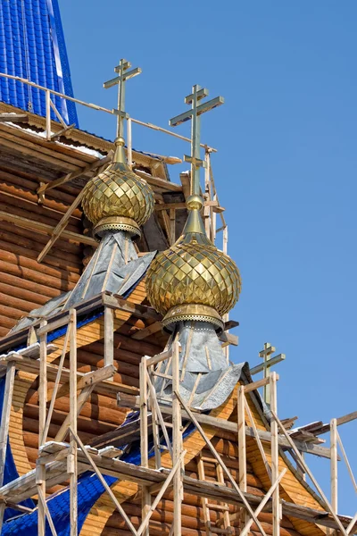 Yeni Hıristiyan kilise inşaatı — Stok fotoğraf