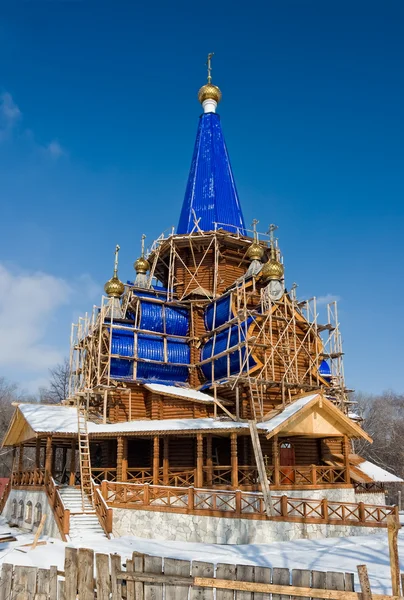 Yeni Hıristiyan kilise inşaatı — Stok fotoğraf