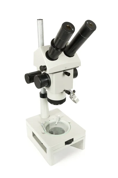 Optical microscope on white background — Stock Photo, Image