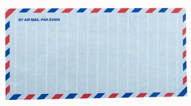 Airmail letter envelope clipart