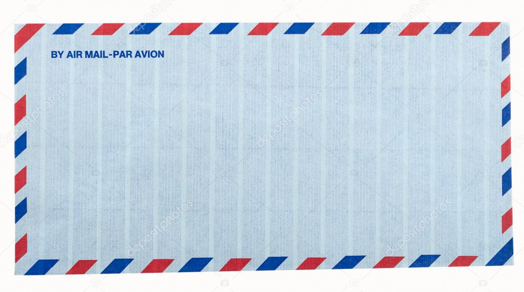 Airmail letter envelope