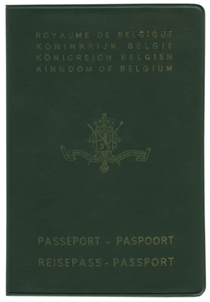 Old Belgian passport — Zdjęcie stockowe