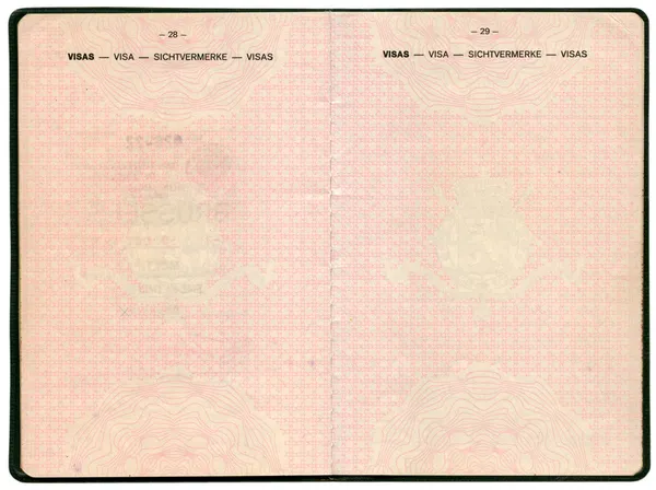 Old Belgian passport. — Stock Photo, Image