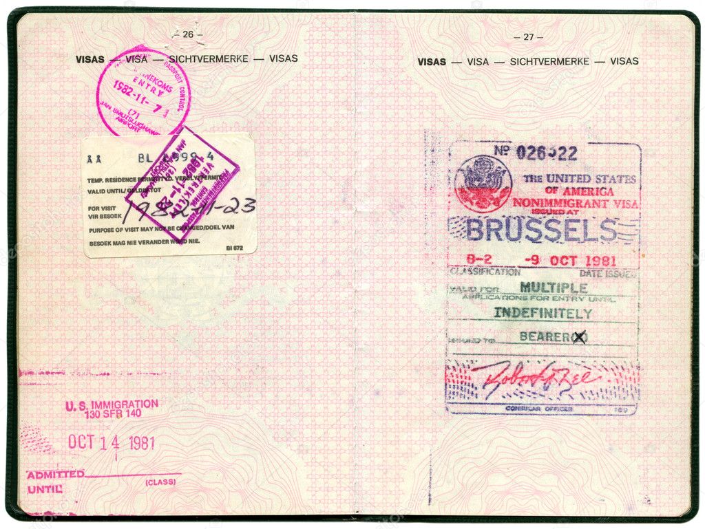 Old Belgian passport.