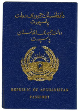 Afganistan Cumhuriyeti. pasaport