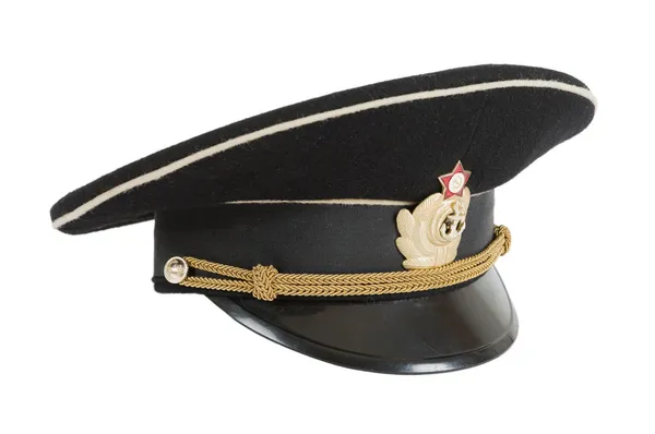 Russian navy service (peak) cap — Stock Photo, Image