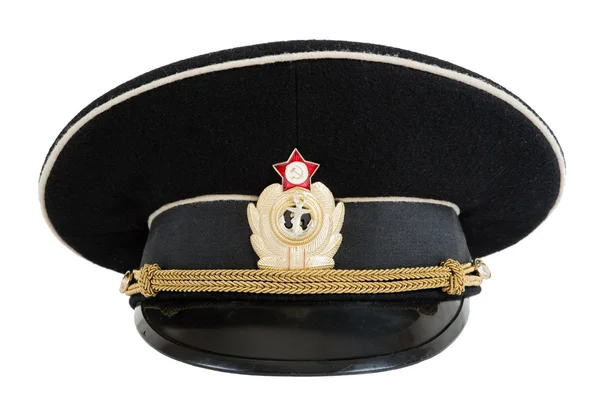 Russian navy service (peak) cap — Stock Photo, Image