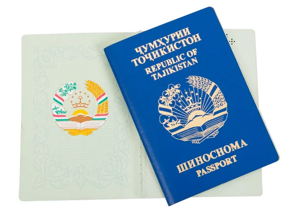 Tadsjikistansk pass – stockfoto