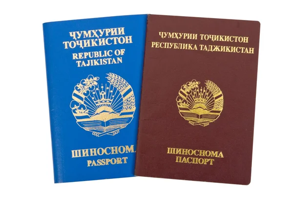 Tadżykistan paszportów — Zdjęcie stockowe