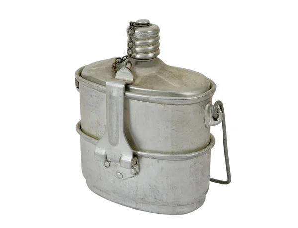 Russian Military issued cooking pot — Stock Photo, Image