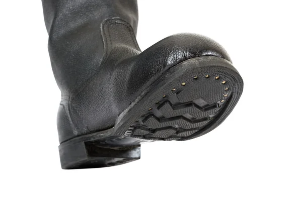 Černá armáda boty — Stock fotografie