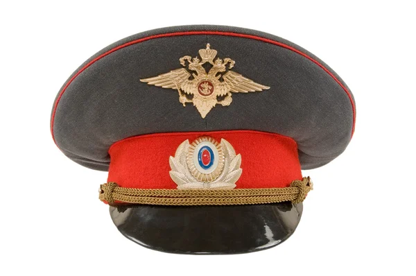 Rus polis memuru şapkası — Stok fotoğraf