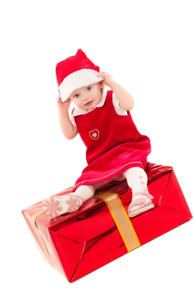 Piccola bambina di Natale — Foto Stock