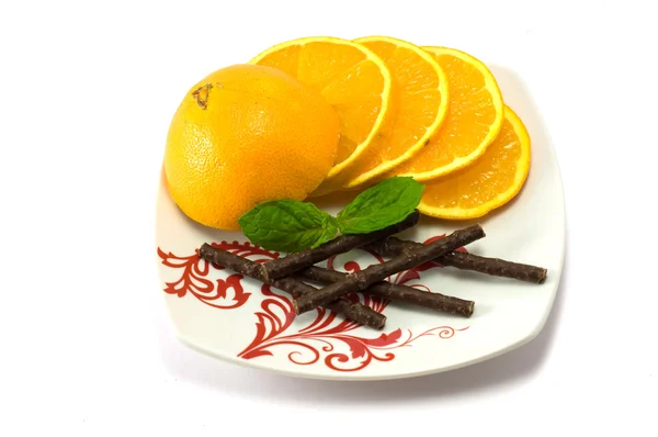 Naranja, menta, cocolato — Foto de Stock