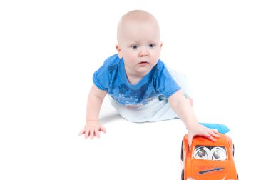 Little boy in studio