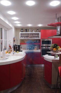 Red kitchen clipart